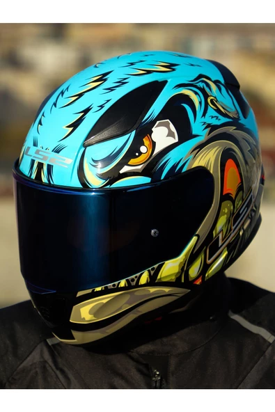 LS2 RAPID 2 NEO MAVİ-MOR KASK - 2