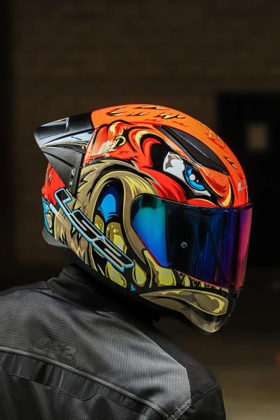 LS2 RAPID 2 RACE SPOX KIRMIZI-GRİ KASK