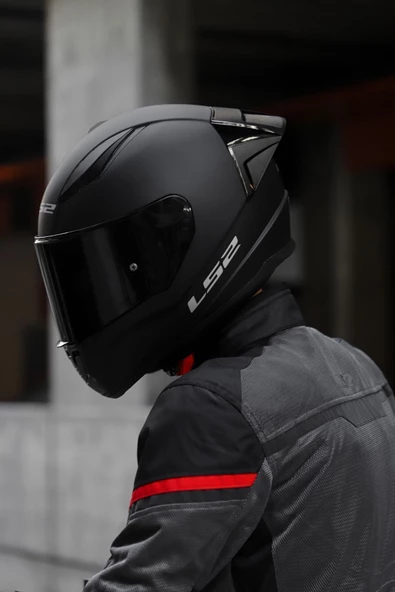 LS2 Rapid 2 Race Mat Siyah Kask - 4