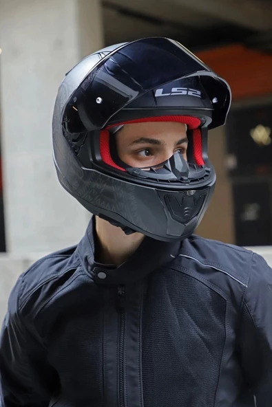 LS2 Rapid 2 Takaroa Mat Siyah Kask - 5