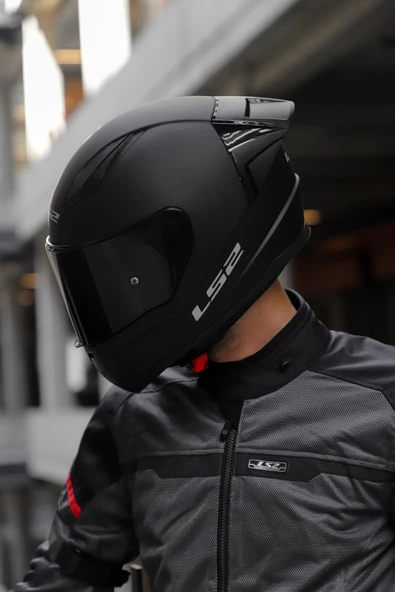LS2 Rapid 2 Race Mat Siyah Kask - 3