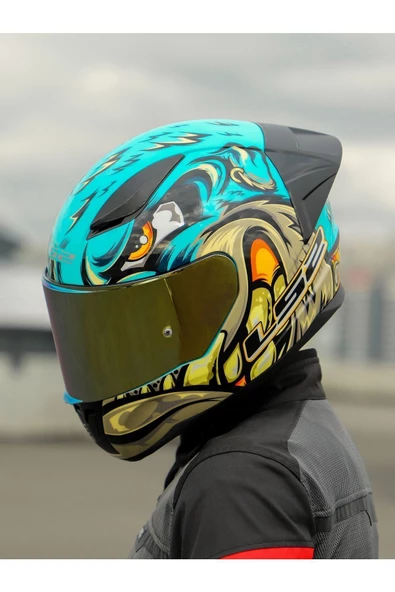 LS2 RAPID 2 RACE NEO MAVİ-MOR KASK