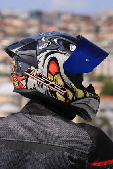 LS2 Rapıd 2 Race Spox Gri-kırmızı Kask - 6