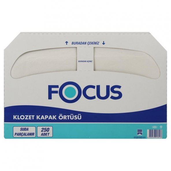 Focus Extra Klozet Kapak Örtüsü 250 Adet x 10 Paketli Koli