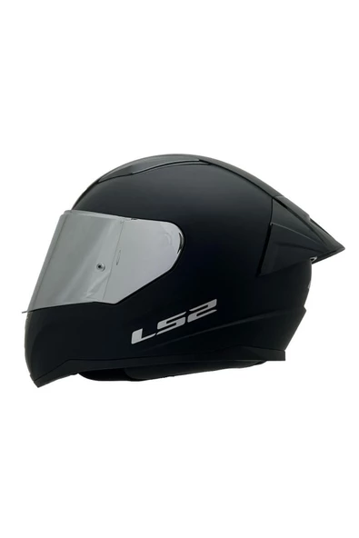 LS2 Rapıd 2 Race Mat Siyah Kapalı Motosiklet Kaskı Gri Camlı - 2