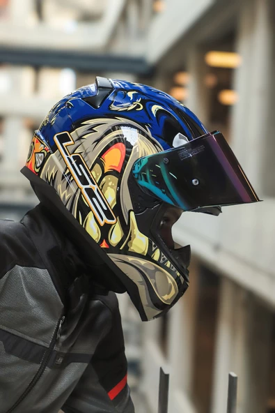 LS2 RAPID 2 SPOX MAVİ-GRİ KASK - Resim 5