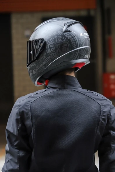 LS2 Rapid 2 Takaroa Mat Siyah Kask - 8