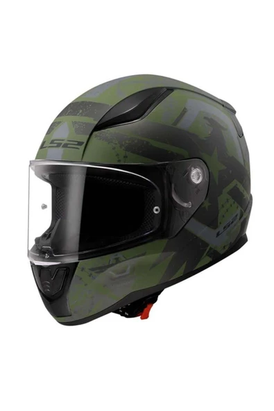 LS2 Rapıd 2 Thunder Bırds Mat Yeşil - L ürün görseli