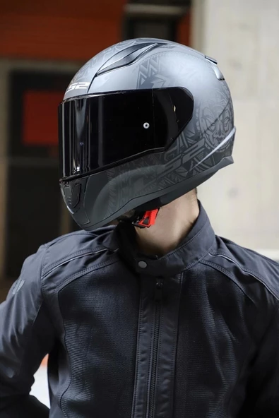 LS2 Rapid 2 Takaroa Mat Siyah Kask - 1
