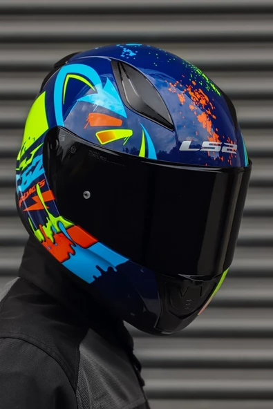 LS2 RAPİD TAGLINE MAVİ-NEON SARI - Resim 5