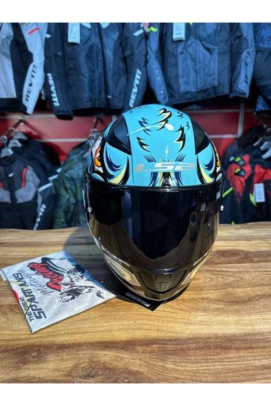 LS2 Rapıd 2 Neo Mavi-mor Kask - Mavi Camlı - Resim 3