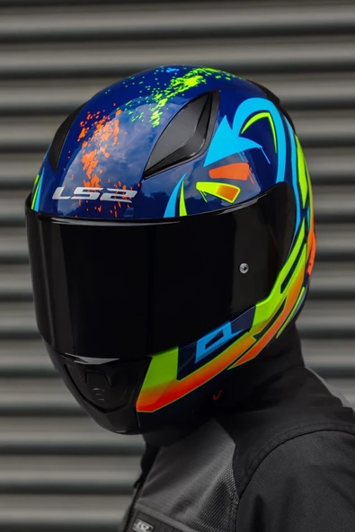 LS2 RAPİD TAGLINE MAVİ-NEON SARI - Resim 3