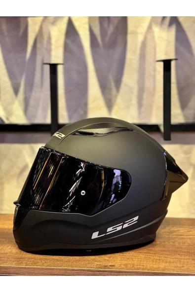 LS2 RAPID 2 MAT SİYAH KASK Full paket Yarış Spoiler ve Siyah Vizör ECE 22.06 sertifikalı - 5