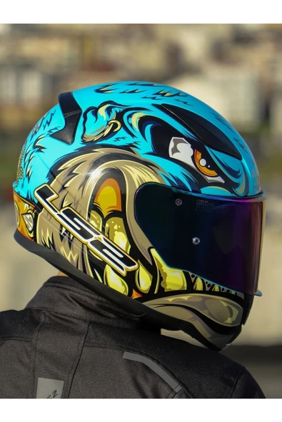 LS2 RAPID 2 NEO MAVİ-MOR KASK