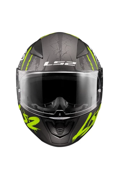 LS2 Rapıd 2 Raven Mat Siyah-gri-neon Sarı Kask - 2