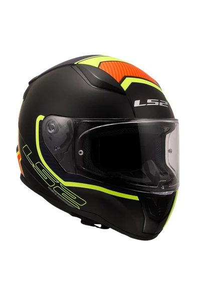 LS2 RAPID 2 EXTRA MAT NEON SARI-NAVY MAVİ FULLFACE MOTOSİKLET KASKI