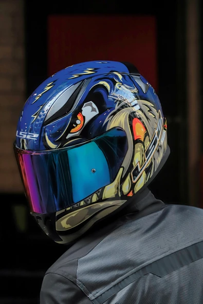 LS2 RAPID 2 SPOX MAVİ-GRİ KASK - Resim 7