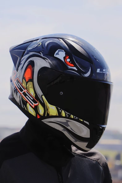 LS2 Rapıd 2 Race Spox Gri-kırmızı Kask