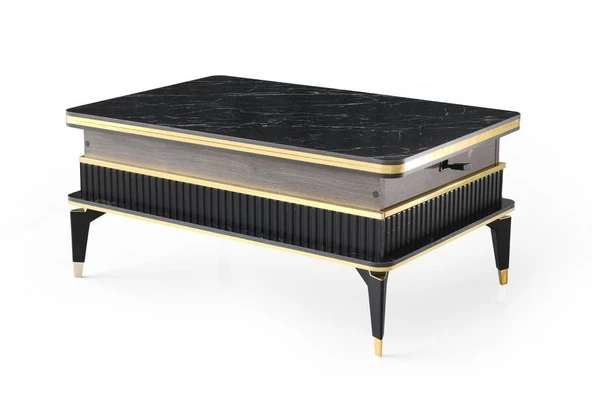 Irmak Akıllı Orta Sehpa 3 Kademeli Yemek Masası - 3