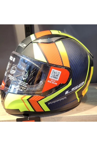 LS2 RAPİD 2 EXTRA MAT NEON SARI NAVY MAVİ KAPALI KASK