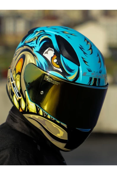 LS2 RAPID 2 NEO MAVİ-MOR KASK - Resim 4