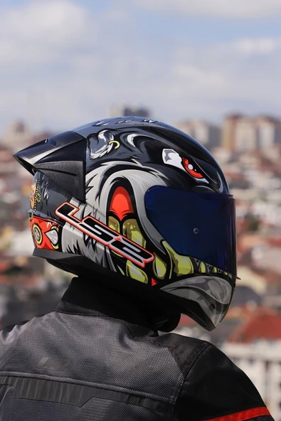 LS2 Rapıd 2 Race Spox Gri-kırmızı Kask - 5