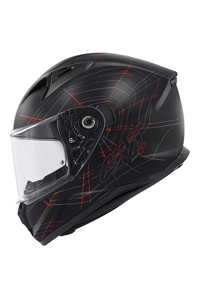 Givi 50.7 Phobıa Mat Siyah-kırmızı Kask - Xxl