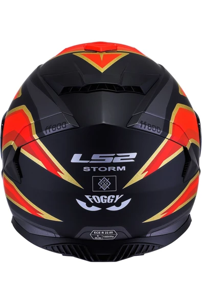 LS2 Storm 2 Foggy Full Face Motosiklet Kaskı Gökkuşağı Vizörlü - 5