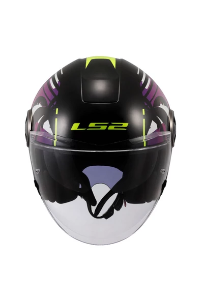 LS2 CLASSY PALM SİYAH KASK - 4