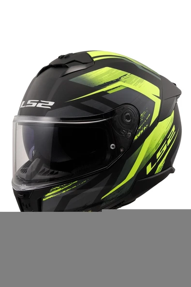 LS2 STREAM 2 FURY MAT SİYAH-GRİ-NEON SARI KASK S