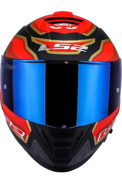 LS2 Storm 2 Foggy Full Face Motosiklet Kaskı Gökkuşağı Vizörlü - 4
