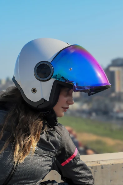 LS2 CLASSY BEYAZ KASK - Resim 8