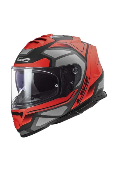 LS2 Storm 2 Kapalı Kask Faster Mat Kırmızı Tıtanıum