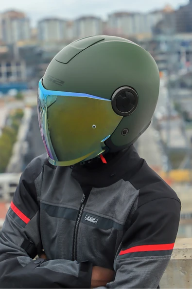 LS2 CLASSY MAT YEŞİL KASK - 7