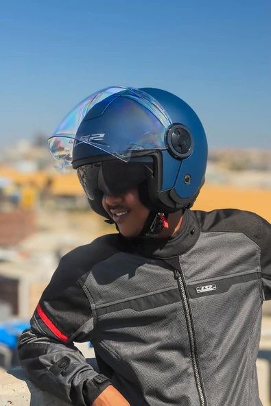 LS2 CLASSY MAT NAVY MAVİ KASK ürün görseli