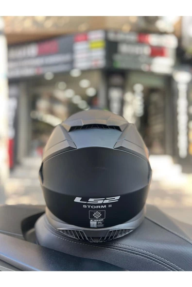 LS2 Storm 2 Mat Siyah Full Face Motosiklet Kask - 5
