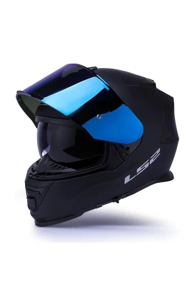 LS2 Storm 2 Full Face Motosiklet Kaskı Gökkuşağı Vizörlü - Resim 4