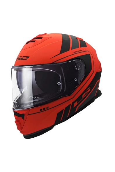 LS2 STORM 2 FIST MAT TURUNCU-SİYAH KASK MTDD