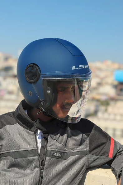 LS2 CLASSY MAT NAVY MAVİ KASK - Resim 2