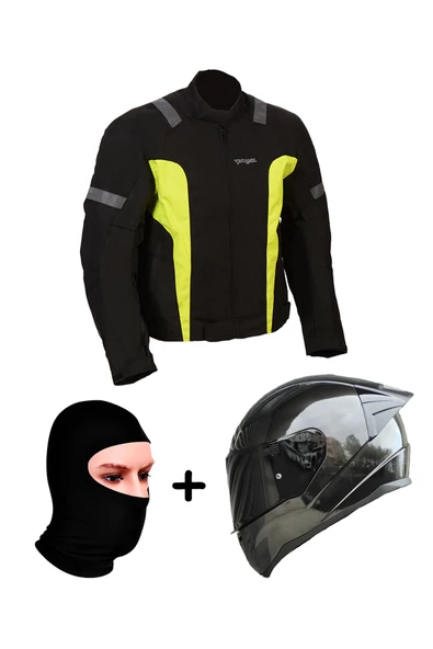 LS2 Prohel Gambıa Mont Siyah-Sarı+RAPID 2 JEANS KASK+Prohel Balaklava