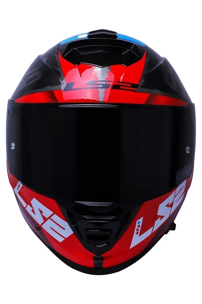 LS2 Storm 2 Sprınter Siyah-kırmızı-tıtanıum Kask - Resim 4