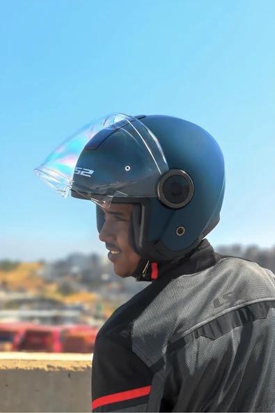 LS2 CLASSY MAT NAVY MAVİ KASK - Resim 8