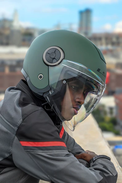 LS2 CLASSY MAT YEŞİL KASK - 5