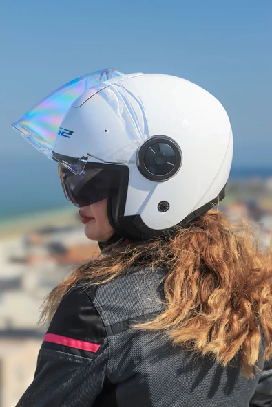 LS2 CLASSY BEYAZ KASK ürün görseli