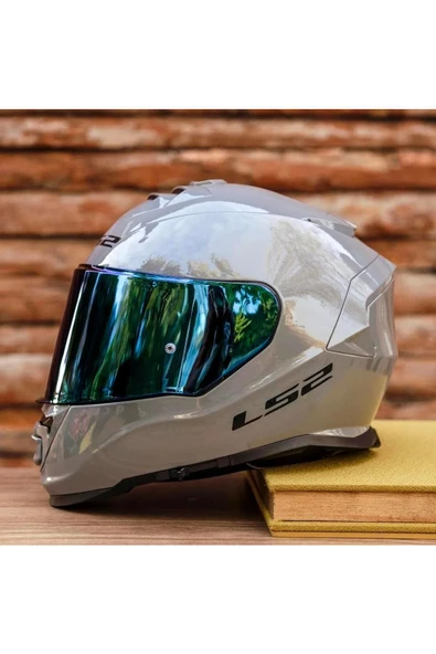 LS2 Storm 2 Full Face Motosiklet Kaskı Gökkuşağı Vizörlü - Resim 2