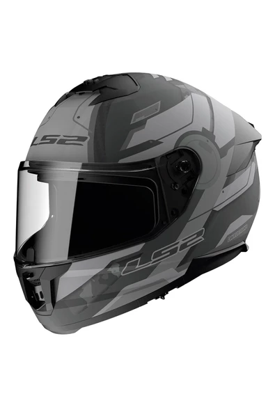 LS2 STREAM 2 SHADOW MAT GRİ FULLFACE MOTOSİKLET KASKI