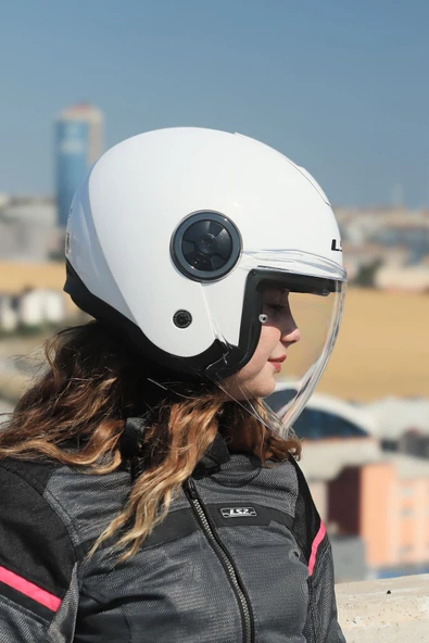 LS2 CLASSY BEYAZ KASK - Resim 2