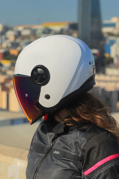 LS2 CLASSY BEYAZ KASK - Resim 5