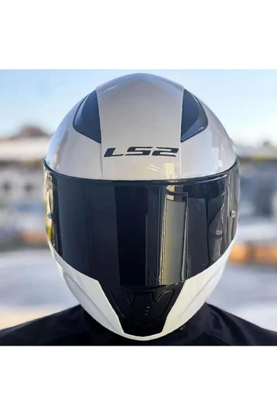 LS2 Rapid 2 Race Full Face Motosiklet Kaskı Yarış Spoiler +  Şeffaf + Siyah Vizörlü - 6