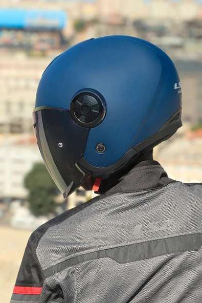 LS2 CLASSY MAT NAVY MAVİ KASK - Resim 6